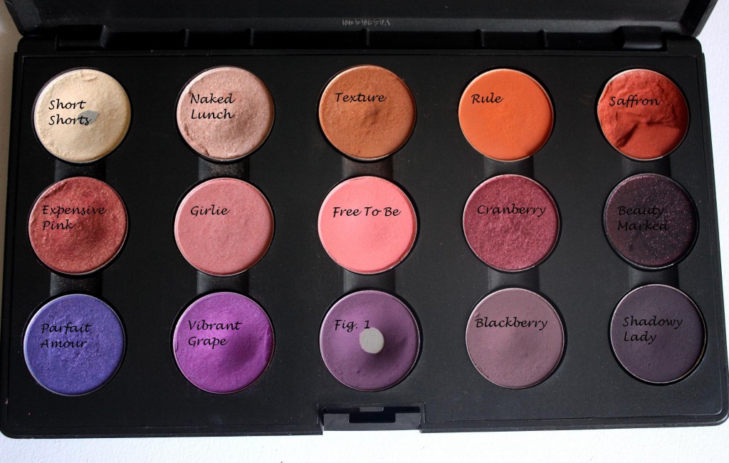 MAC Eyeshadow Palette Purples, Oranges & Reds